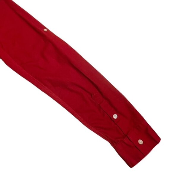 CONVERSE ONE STAR Red Long Sleeve Button-up Shirt - Size Large - Picture 3 of 7